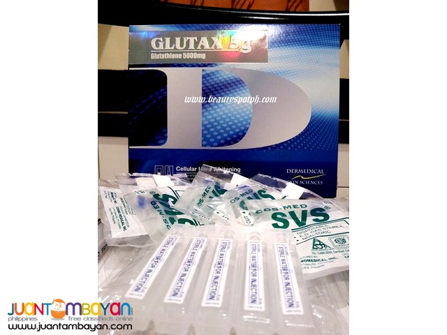 Blue Glutax 5g Glutathione IV Complete Set 5000mg x 5 Blue Glutax 5g Glutathione IV Complete Set 5000mg x 5