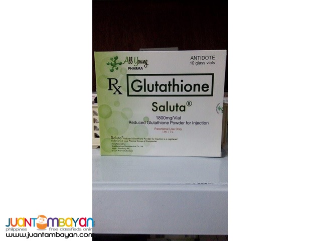Saluta 1800mg Glutathione IV Complete Set 10 vials