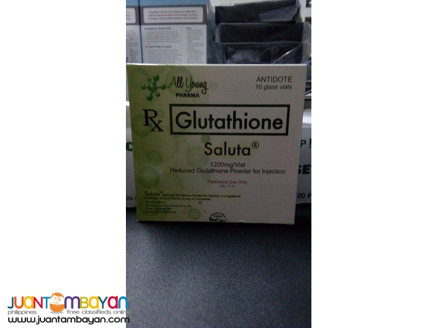 Saluta 1200mg Glutathione IV Complete Set 10 vials Saluta 1200mg Glutathione IV Complete Set 10 vials