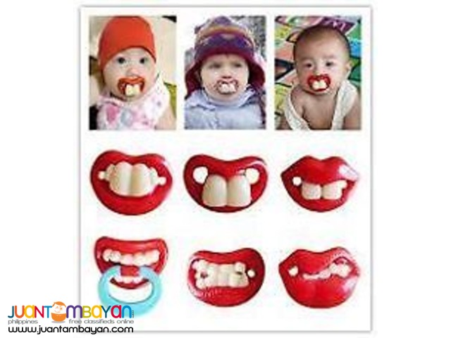 JOYFUL BABY FUNNY PACIFIERS 6 designs to choose from