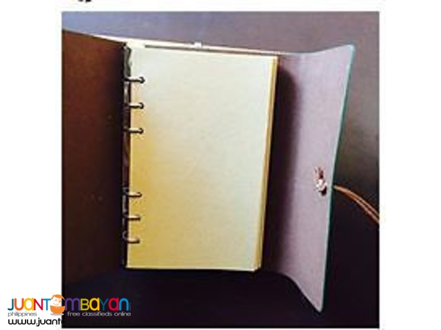 Vintage Leaf Leather Cover Notebook Journal Diary