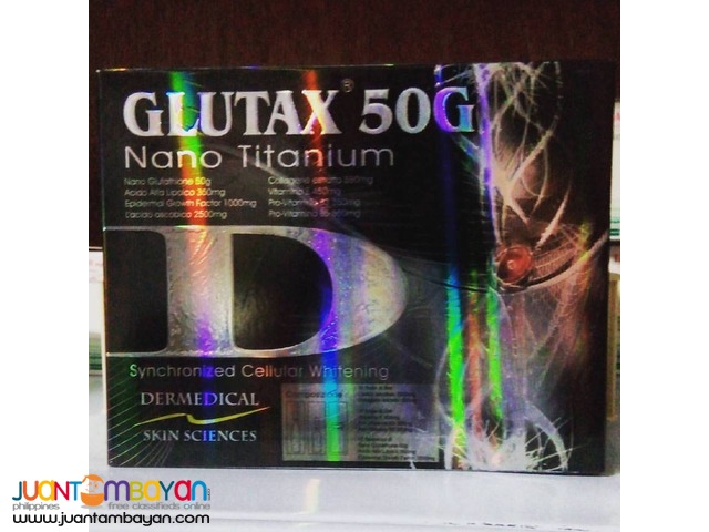 Glutax 50g Nano Titanium Glutathione IV Complete Set