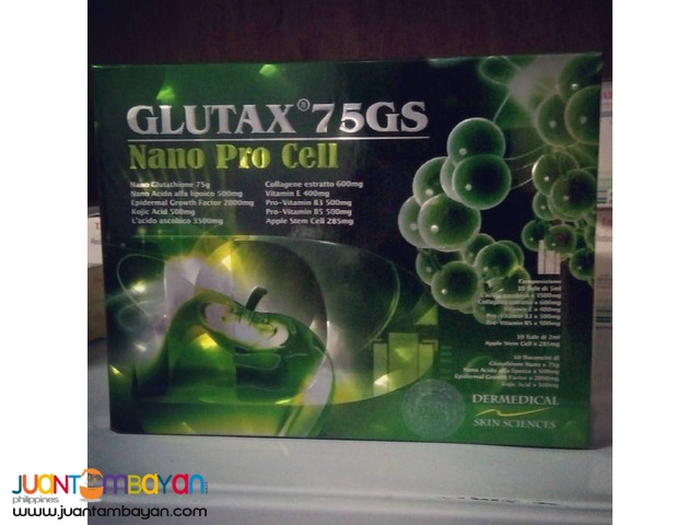 Glutax 75gs Nano ProCell Glutathione IV Complete Set 