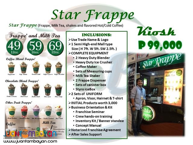 Star Frappe'  | Milk Tea & Frappe'  Business Franchise 