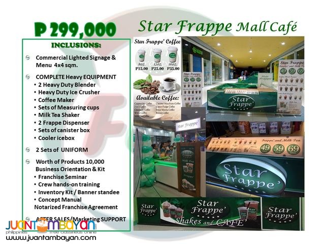 Star Frappe'  | Milk Tea & Frappe'  Business Franchise 