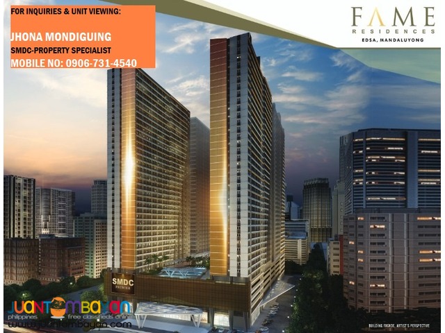 FAME RESIDENCES-10K MONTHLY! PreSelling - NO Downpayment 