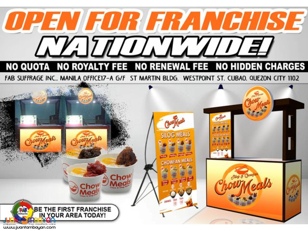 Chow Meals Food Cart Franchise 149K Only