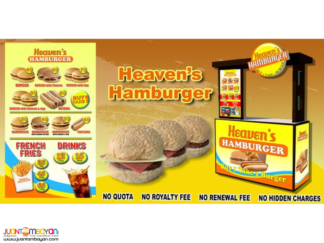 Heaven's Hamburger Food Cart Franchise 179K Only