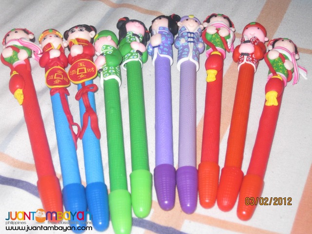 Polymer clay pens cute designs for giveaways