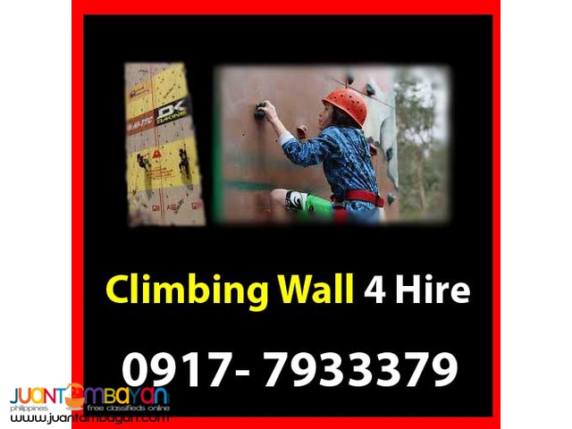 Climbing Wall Rental Hire Manila Philippines