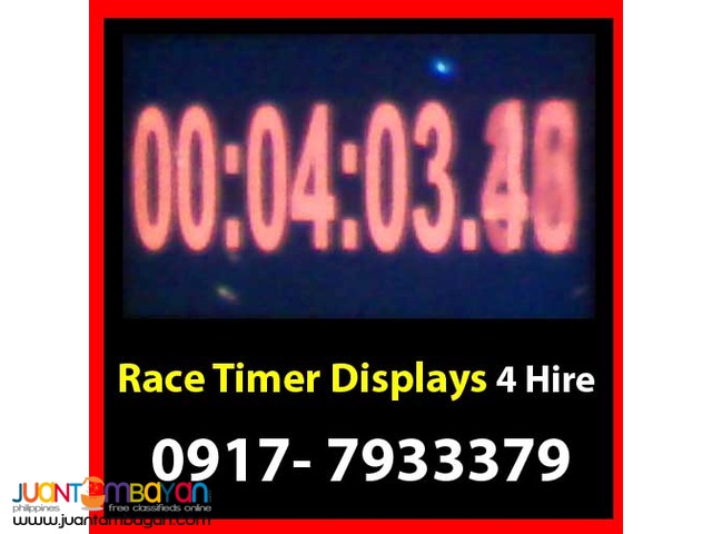 Race Timer Display Rental Hire Manila Philippines