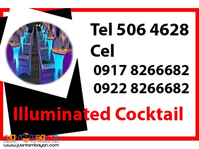 Illuminated Cocktail Rental Hire Manila Philippines Illuminated Cocktail Rental Hire Manila Philippines