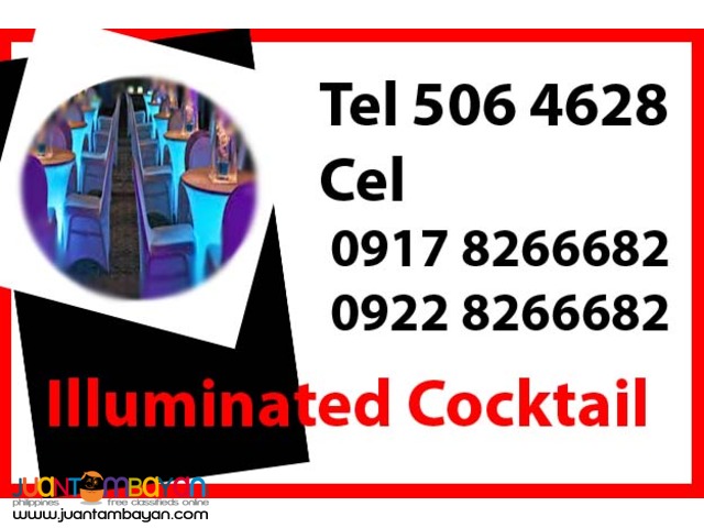 Illuminated Cocktail Rental Hire Manila Philippines