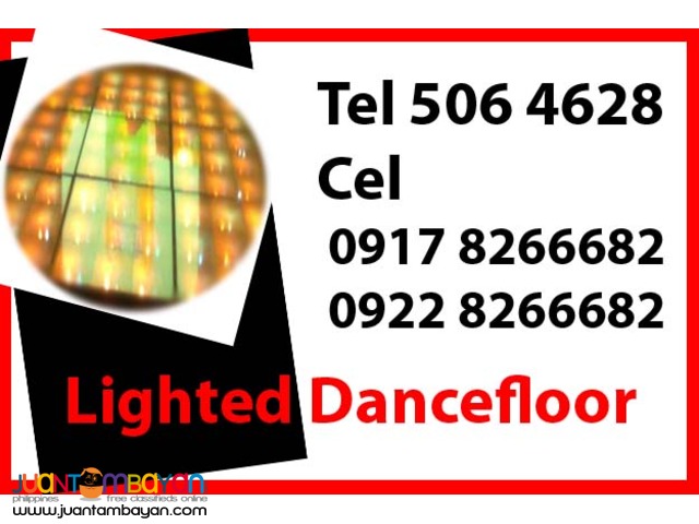 Lighted Dance Floor Rental Hire Manila Philippines
