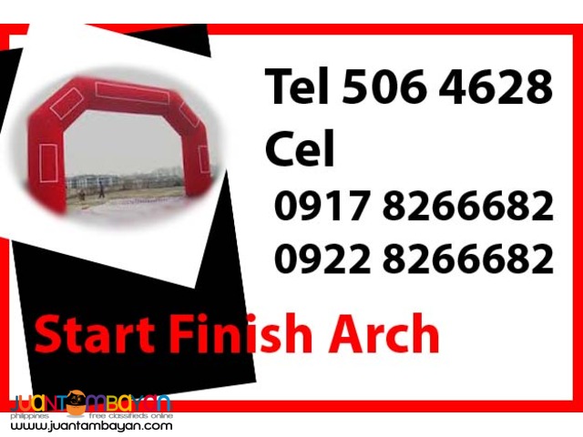 Start Finish Arch Rental Hire Manila Philippines