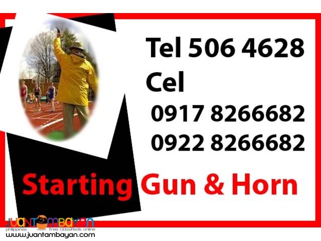 Starting Gun & Horn Rental Hire Manila Philippines