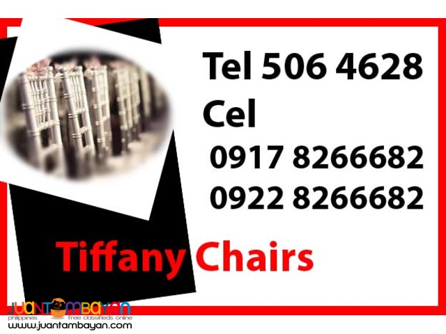 Tiffany Chairs Rental Hire Manila Philippines