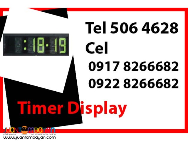 Timer Display Rental Hire Manila Philippines