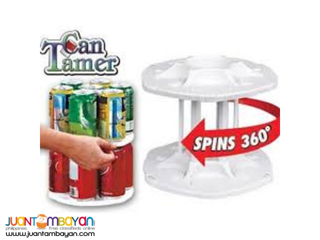 Two-tier Can Tamer Carousel Organizer