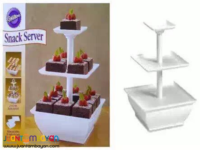 3 Tier Snack Server Stand for Cupcakes Cakes Desserts Pastries Fruits