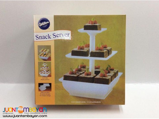 3 Tier Snack Server Stand for Cupcakes Cakes Desserts Pastries Fruits