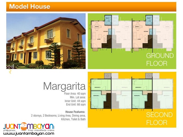 2-storey Townhouse for sale as low as P10,290 mo amort