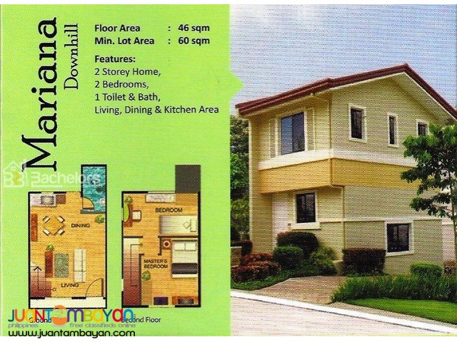2-Storey Single Attached House for sale as low as P16,385 mo amort