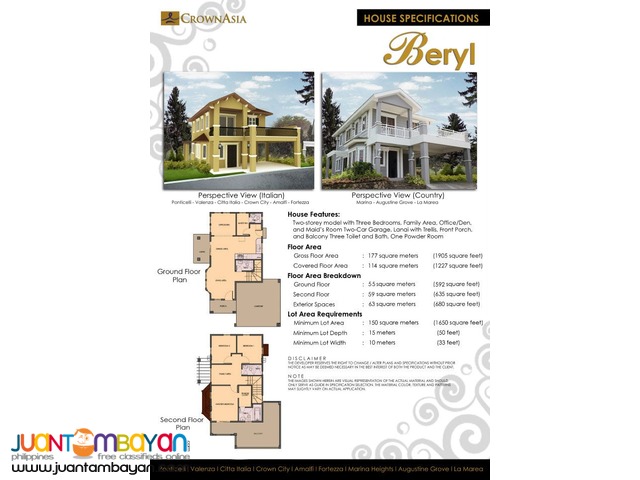 Beryl Of Amalfi By Crown Asia – Luxury Homes For Sale In Cavite
