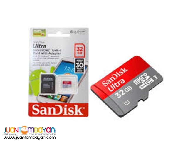 Sandisk 32GB MICRO SD CARD ULTRA(CLASS 10)
