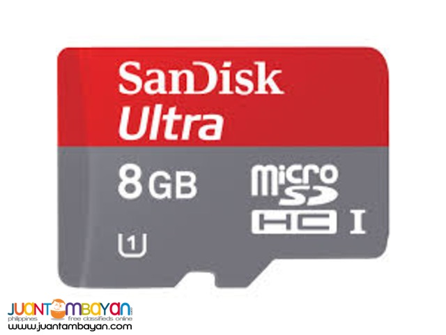 Sandisk 8GB MICRO SD CARD ULTRA(CLASS 10)