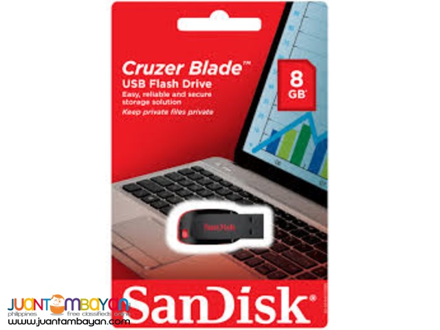 SANDISK CRUZER 8GB USB 2.0 FLASH DRIVE
