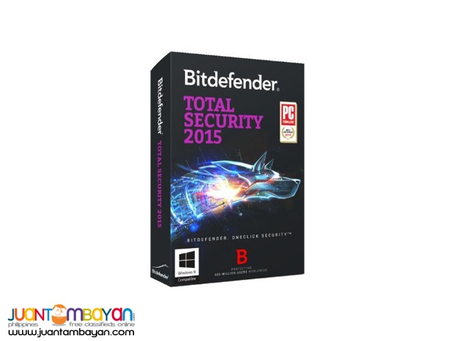 BITDEFENDER TOTAL SECURITY 2015 (3 PC)