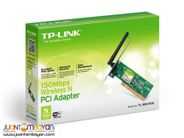 TP-LINK TL-WN751N 150MBPS WIFI N PCI ADAPTER