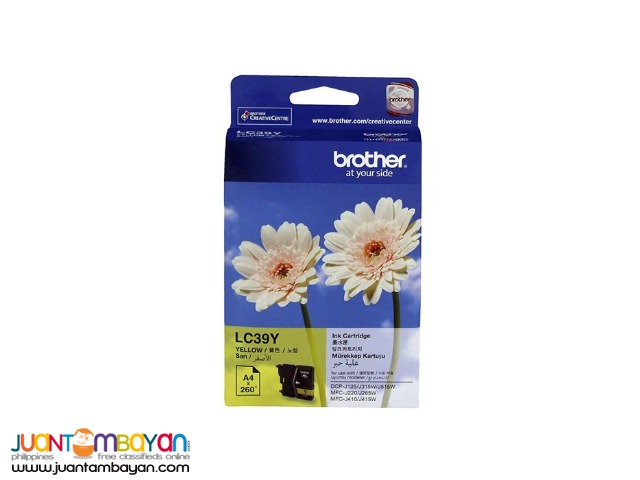 BROTHER LC39 YELLOW INK BROTHER LC39 YELLOW INK