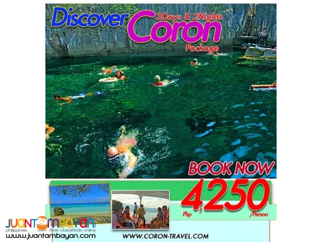 Plan your summer holiday3Days &2nights now trip to Coron Plan your summer holiday3Days &2nights now trip to Coron