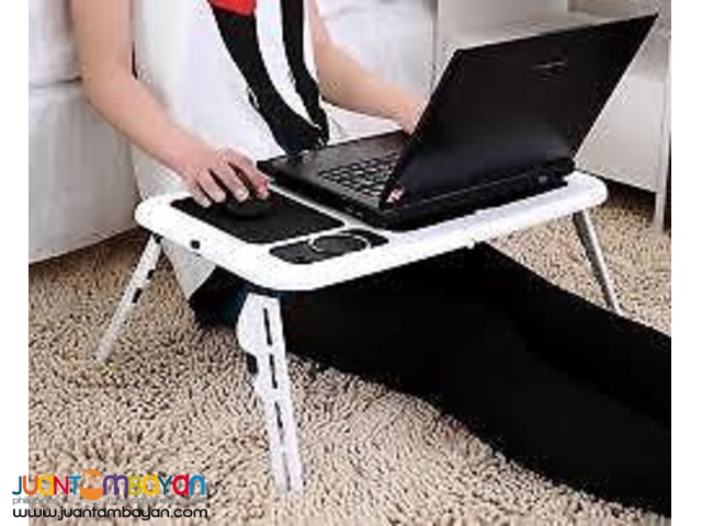 Portable Foldable Laptop E Table Tray Cooling Fan Notebook Tablet