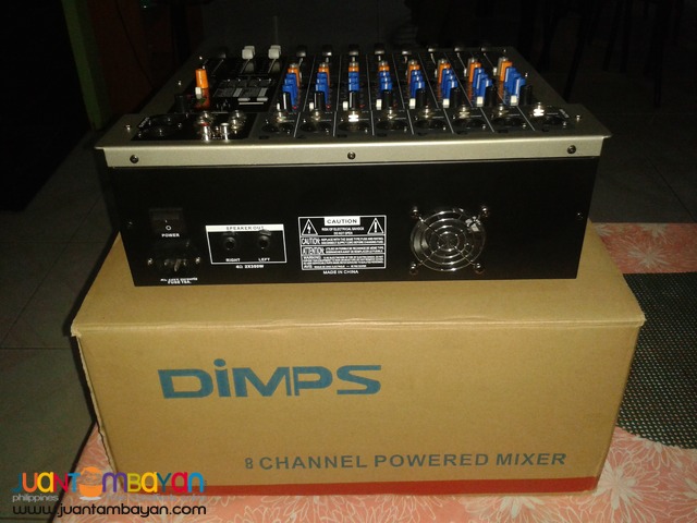 Powered amplifier dimps 8 channel mixer