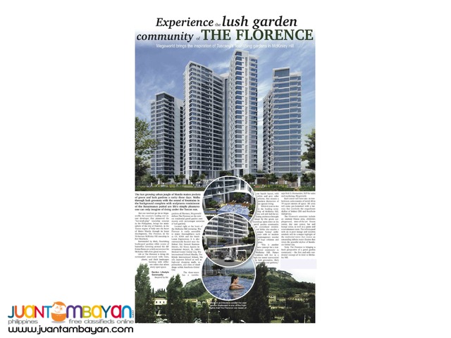 The Florence Mckinley Hill Taguig condo latest!