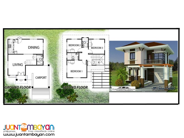 model house to be constructed on your own lot 