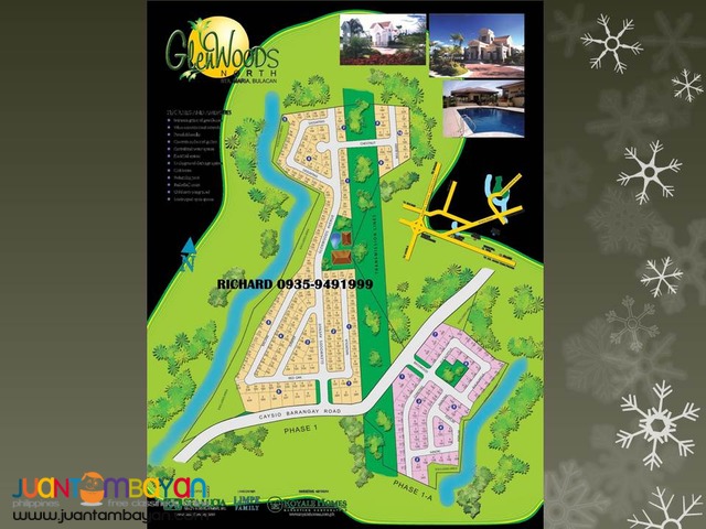 Glenwoods North Sta Maria Bulacan Lots = 5,300/sqm