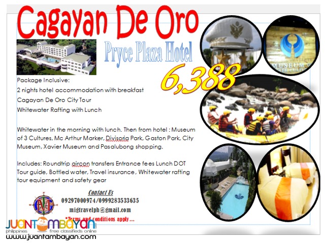 Cagayan DeOro whitewater rafting tour package