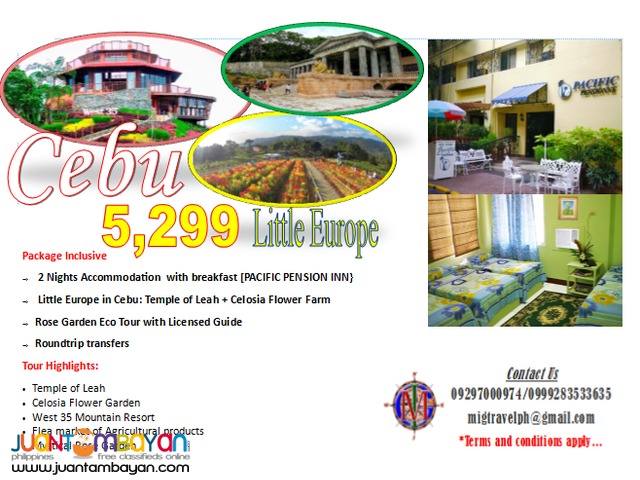 Cebu city tour package with little europe