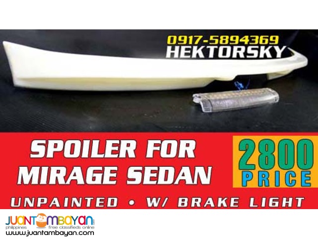 Ducktail Spoiler for Mirage G4 Ducktail Spoiler for Mirage G4