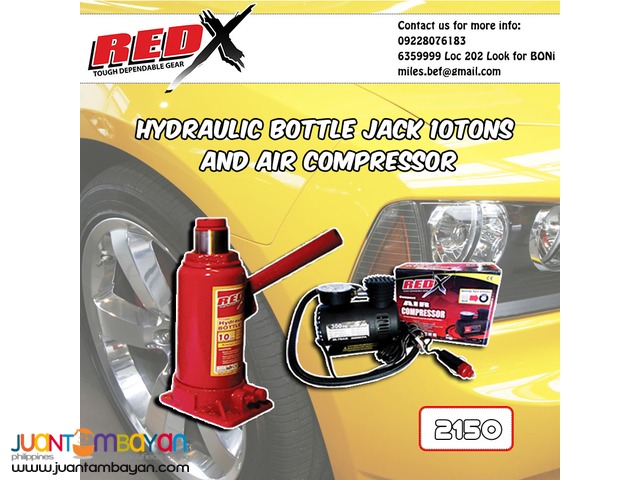 10tons Hydraulic Bottle Jack and Air Compressor Bundled 10tons Hydraulic Bottle Jack and Air Compressor Bundled