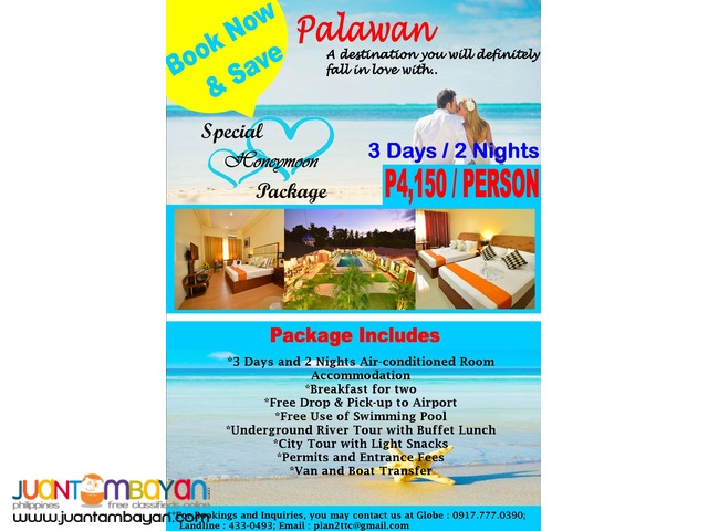 SPECIAL HONEYMOON PACKAGE!!!