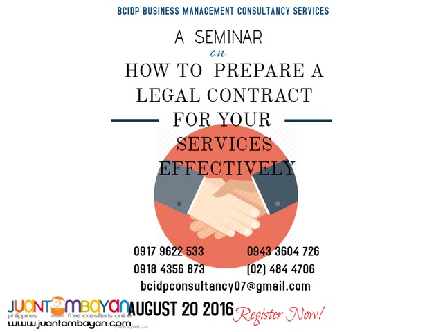 HOW TO MAKE A LEGAL CONTRACT FOR YOUR SERVICES EFFECTIVELY