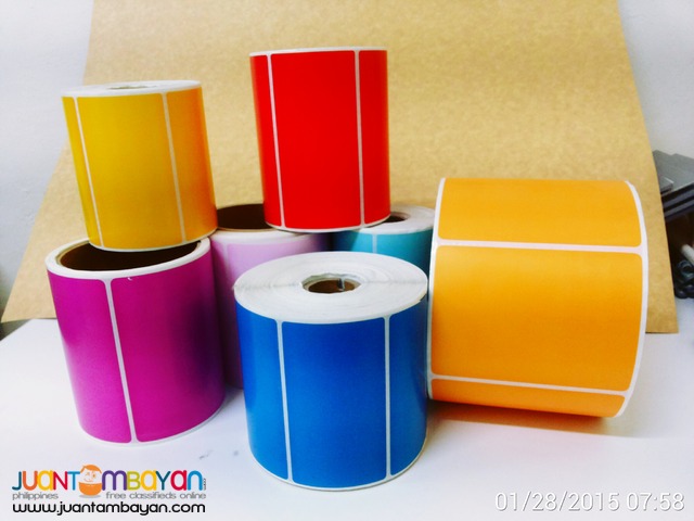 Colored Satin Labels and Barcode Stickers for All Barcode Printers 