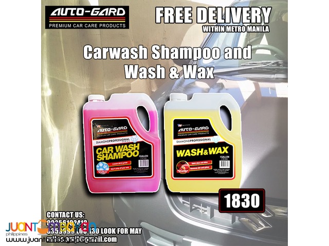 AG Car Wash Shampoo and AG Wash and Wax 