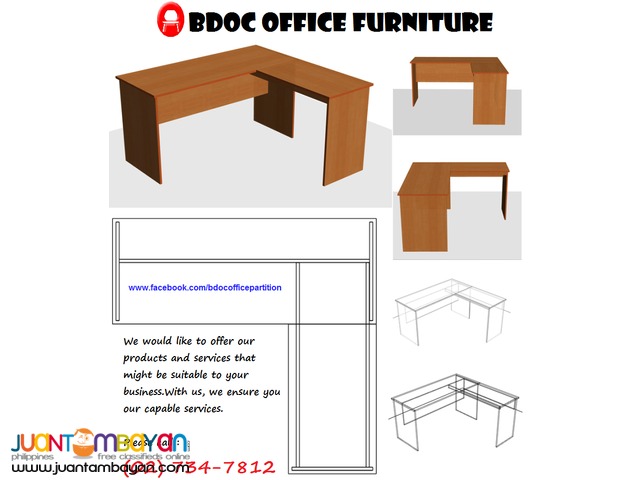 L-shape Table ( Custom Made ) Office PARTiTiON