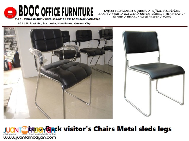 Visitor Chairs +[ Metal Legs ]+ Office Partition